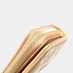 Louis Vuitton Camel Monogram Embossed Leather Coussin Lou Wallet