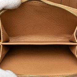 Louis Vuitton Camel Monogram Embossed Leather Coussin Lou Wallet