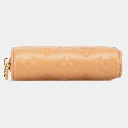 Louis Vuitton Camel Monogram Embossed Leather Coussin Lou Wallet