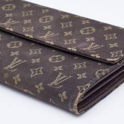 Louis Vuitton Brown Monogram Mini Lin Porte Tresor International Wallet 