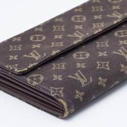 Louis Vuitton Brown Monogram Mini Lin Porte Tresor International Wallet 