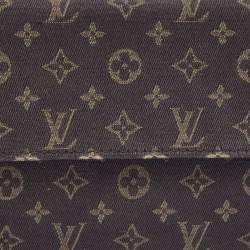 Louis Vuitton Brown Monogram Mini Lin Porte Tresor International Wallet 