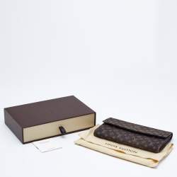 Louis Vuitton Brown Monogram Mini Lin Porte Tresor International Wallet 