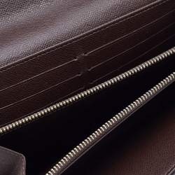 Louis Vuitton Brown Monogram Mini Lin Porte Tresor International Wallet 