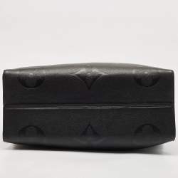 Pre Owned Louis Vuitton Black Monogram Empreinte Leather On The Go GM Bag