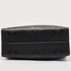 Pre Owned Louis Vuitton Black Monogram Empreinte Leather On The Go GM Bag
