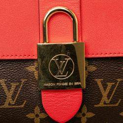 Louis Vuitton Brown Red Monogram Locky BB