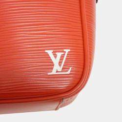 Louis Vuitton Rouge Leather Supreme Danube PM Shoulder Bag