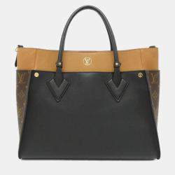 Louis Vuitton Black Monogram On My Side MM Handbag