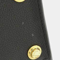 Louis Vuitton Black Monogram On My Side MM Handbag
