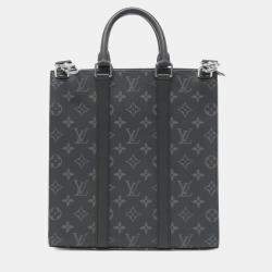 Pre Owned Louis Vuitton Monogram Eclipse Canvas Sac Plat Tote Bag