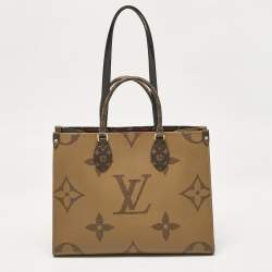 Pre Owned Louis Vuitton Monogram Giant Reverse Canvas Onthego MM Bag