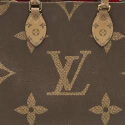 Pre Owned Louis Vuitton Monogram Giant Reverse Canvas Onthego MM Bag