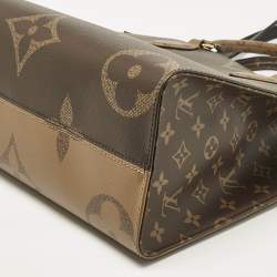 Pre Owned Louis Vuitton Monogram Giant Reverse Canvas Onthego MM Bag