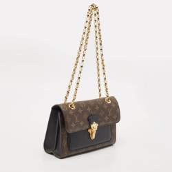 Pre Owned Louis Vuitton Black Monogram Canvas Victoire Bag