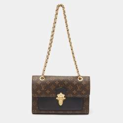 Pre Owned Louis Vuitton Black Monogram Canvas Victoire Bag