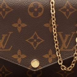 Pre Owned Louis Vuitton Monogram Canvas Felicie Pochette Bag