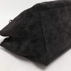 Louis Vuitton Black Monogram Embossed Suede Limited Edition Whisper PM Bag
