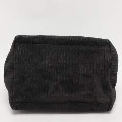 Louis Vuitton Black Monogram Embossed Suede Limited Edition Whisper PM Bag