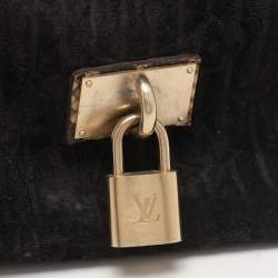 Louis Vuitton Black Monogram Embossed Suede Limited Edition Whisper PM Bag
