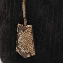 Louis Vuitton Black Monogram Embossed Suede Limited Edition Whisper PM Bag