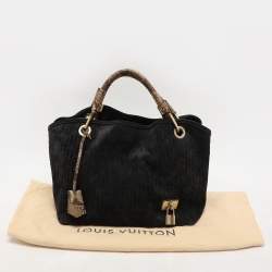 Louis Vuitton Black Monogram Embossed Suede Limited Edition Whisper PM Bag