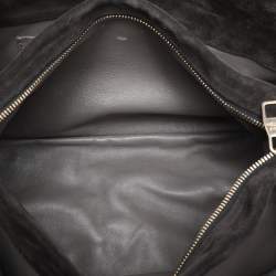 Louis Vuitton Black Monogram Embossed Suede Limited Edition Whisper PM Bag