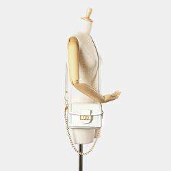 Louis Vuitton White Epi Mini Dauphine