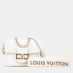 Louis Vuitton White Epi Mini Dauphine