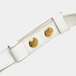Louis Vuitton White Epi Mini Dauphine