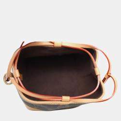 Pre Owned Louis Vuitton Brown Coated Canvas Monogram Noe Purse Sling Bag