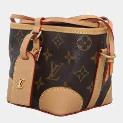 Pre Owned Louis Vuitton Brown Coated Canvas Monogram Noe Purse Sling Bag