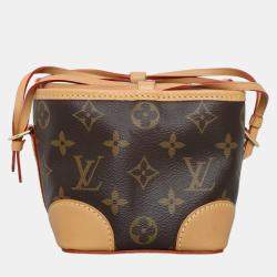 Pre Owned Louis Vuitton Brown Coated Canvas Monogram Noe Purse Sling Bag