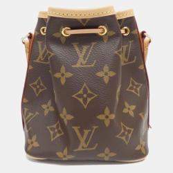 Louis Vuitton Brown Canvas Monogram Nano Noe Shoulder Bag