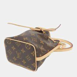 Louis Vuitton Brown Canvas Monogram Nano Noe Shoulder Bag
