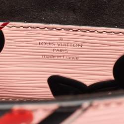 Louis Vuitton Pink Epi Leather Flower Twist Chain MM Bag