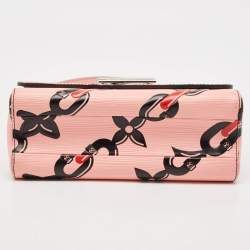 Louis Vuitton Pink Epi Leather Flower Twist Chain MM Bag
