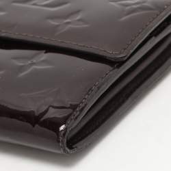 Louis Vuitton Amarante Monogram Vernis Sarah Continental Wallet