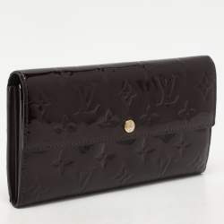 Louis Vuitton Amarante Monogram Vernis Sarah Continental Wallet