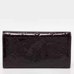 Louis Vuitton Amarante Monogram Vernis Sarah Continental Wallet