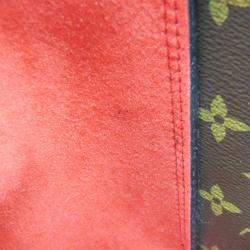 Louis Vuitton Brown/Red Monogram Canvas Flower Tote Bag