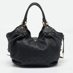 Louis Vuitton Black Monogram Mahina Leather Solar PM Bag