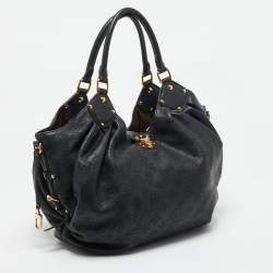 Louis Vuitton Black Monogram Mahina Leather Solar PM Bag