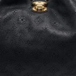 Louis Vuitton Black Monogram Mahina Leather Solar PM Bag