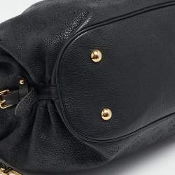 Louis Vuitton Black Monogram Mahina Leather Solar PM Bag
