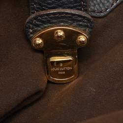 Louis Vuitton Black Monogram Mahina Leather Solar PM Bag