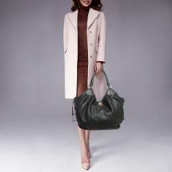 Louis Vuitton Black Monogram Mahina Leather Solar PM Bag