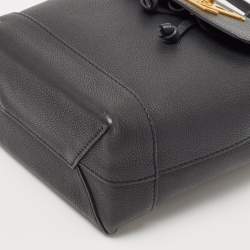 Louis Vuitton Black Leather Mini Lockme Backpack
