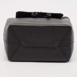 Louis Vuitton Black Leather Mini Lockme Backpack