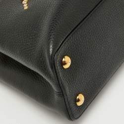 Louis Vuitton Black Leather Studded Sol Capucines PM Bag